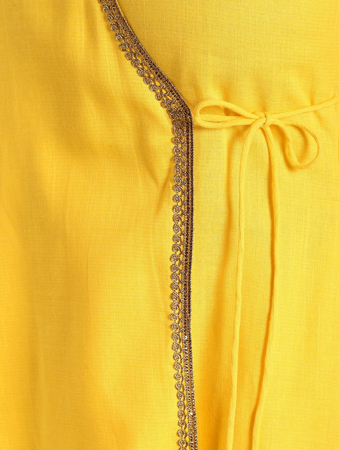 solid angrakha kurta - 16568772 - Zoom Image - 6