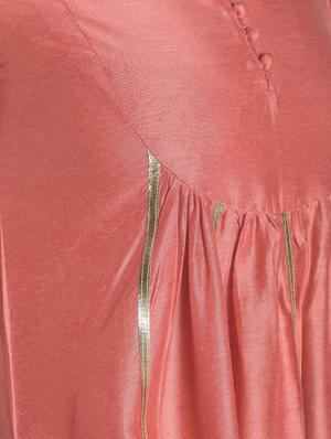 gota work silk anarkali kurta - 16568781 - Standard Image - 6