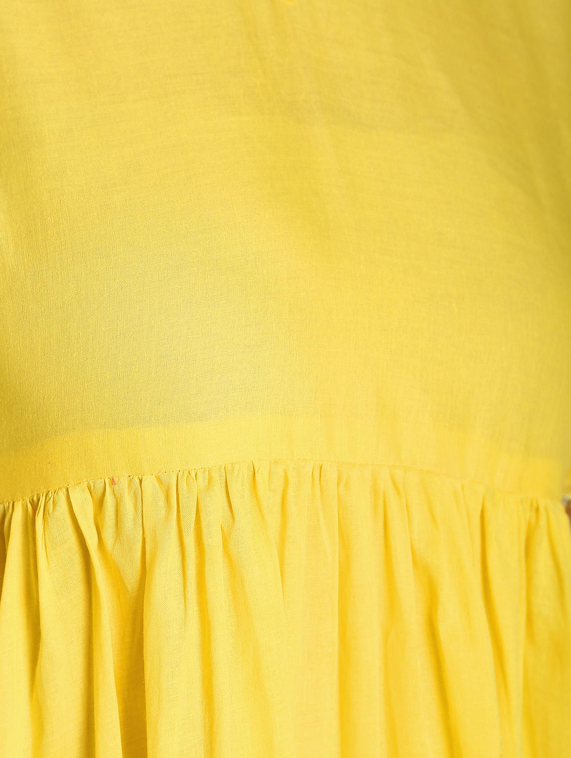 solid flared kurta - 16568790 - Zoom Image - 6