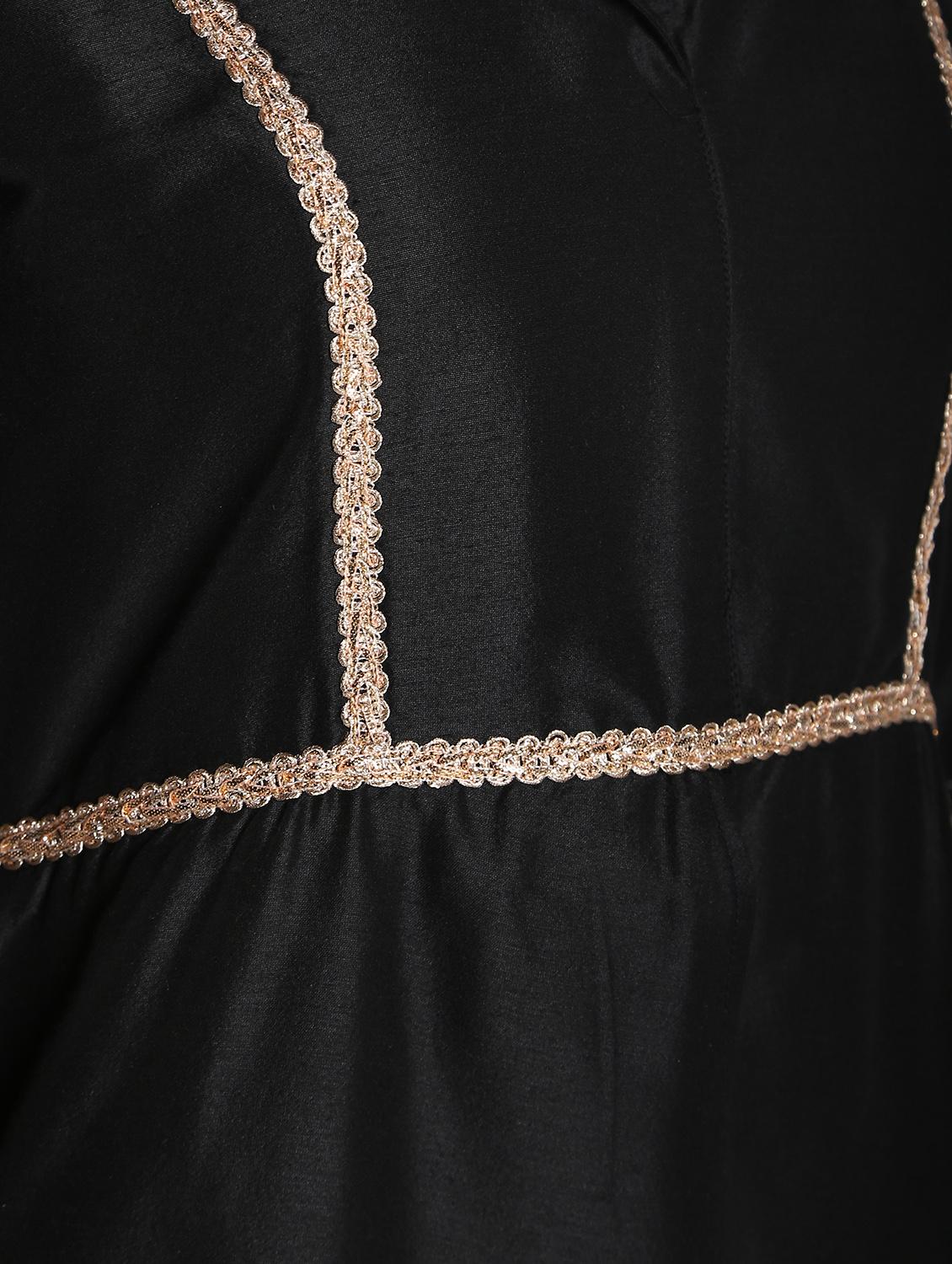 solid silk high slit kurta - 16568800 - Zoom Image - 6