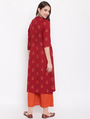 floral kurta palazzo set - 16569551 - Standard Image - 3