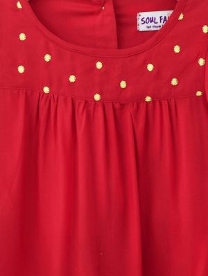 bell sleeve embroidery detailed top - 16569573 - Standard Image - 3