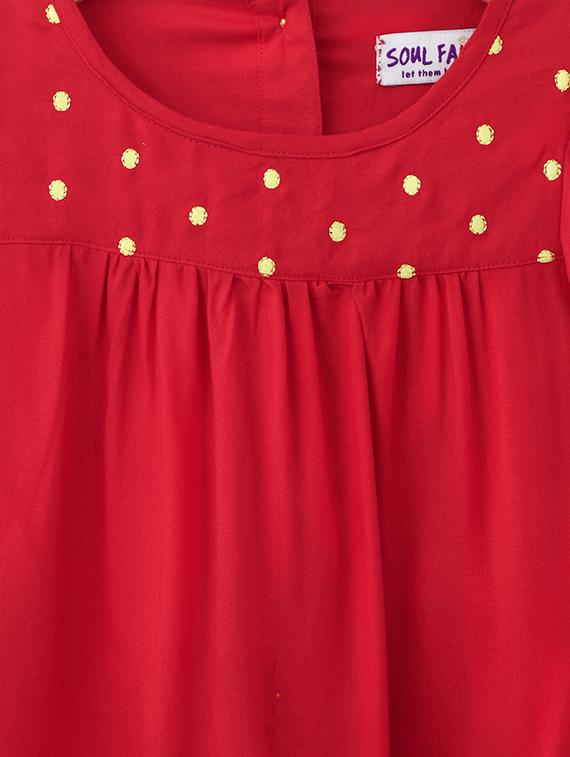 bell sleeve embroidery detailed top - 16569573 - Zoom Image - 3