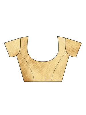 gold bordered saree with blouse - 16569817 - Standard Image - 3