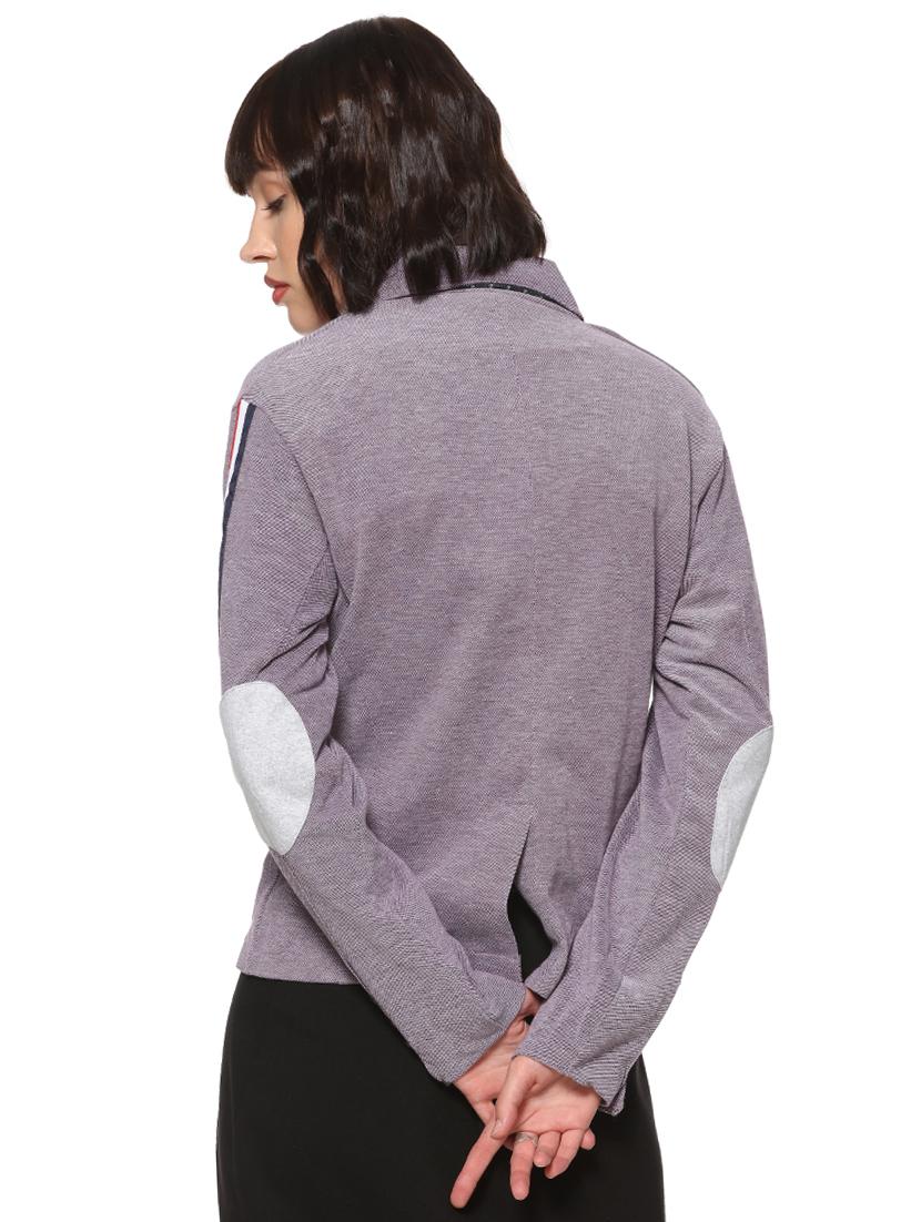 side taped button detail blazer - 16569922 - Zoom Image - 3