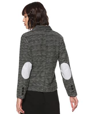 contrast patch sleeved blazer - 16569923 - Standard Image - 3