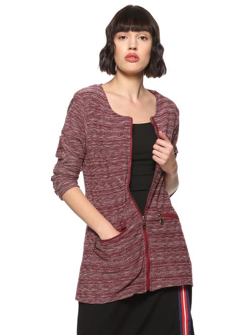 pocket slit melange blazer - 16569925 - Standard Image - 1