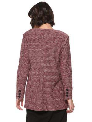 pocket slit melange blazer - 16569925 - Standard Image - 3