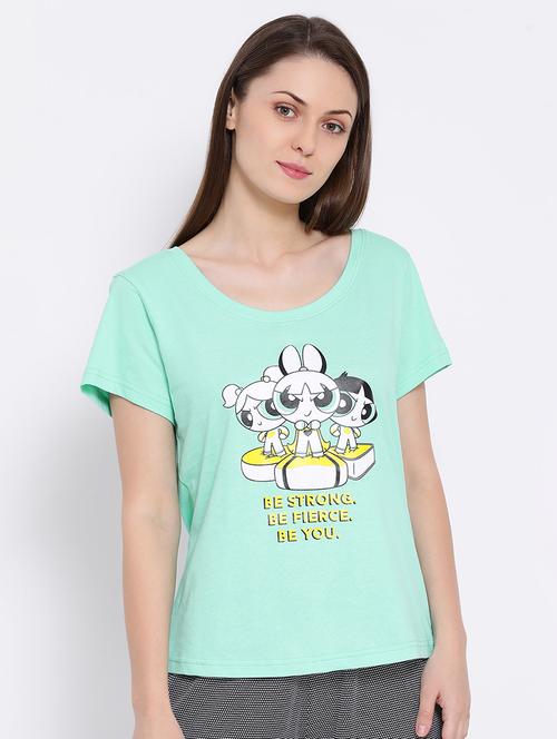 scoop neck quirky tee - 16570019 - Standard Image - 1