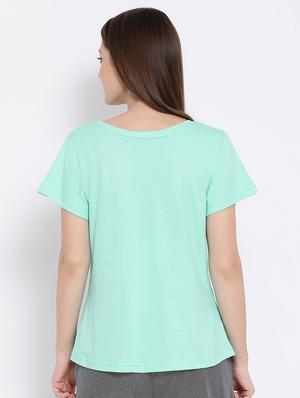 scoop neck quirky tee - 16570019 - Standard Image - 3