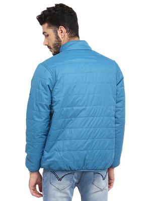 blue solid bomber jacket - 16570194 - Standard Image - 3