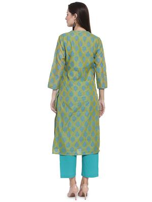 printed straight kurta with tassels - 16570259 - Standard Image - 3