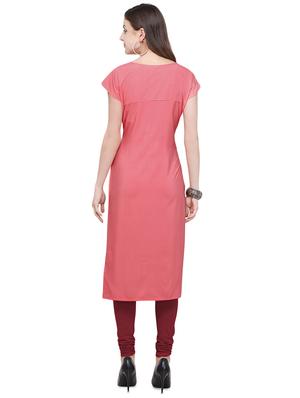 printed straight kurta - 16570325 - Standard Image - 3