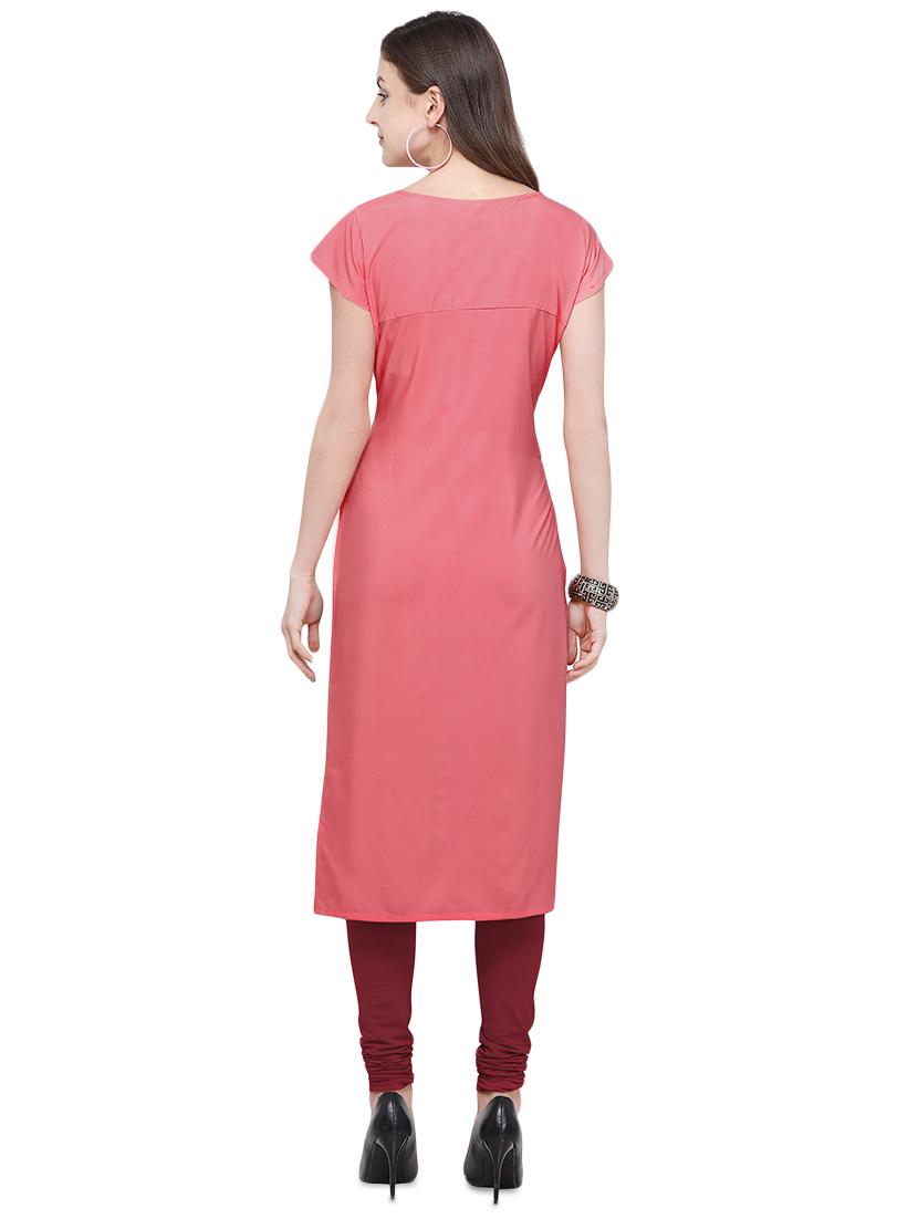 printed straight kurta - 16570325 - Zoom Image - 3