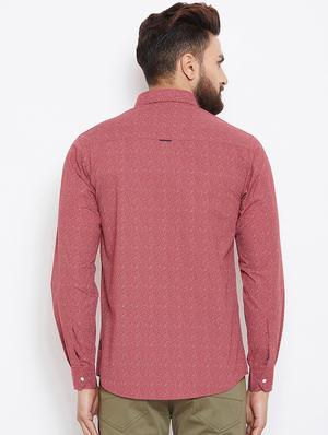 red printed casual shirt - 16570648 - Standard Image - 3