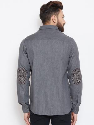 grey faded casual shirt - 16570650 - Standard Image - 3