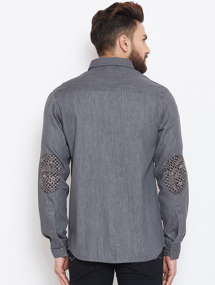 grey faded casual shirt - 16570650 - Zoom Image - 3