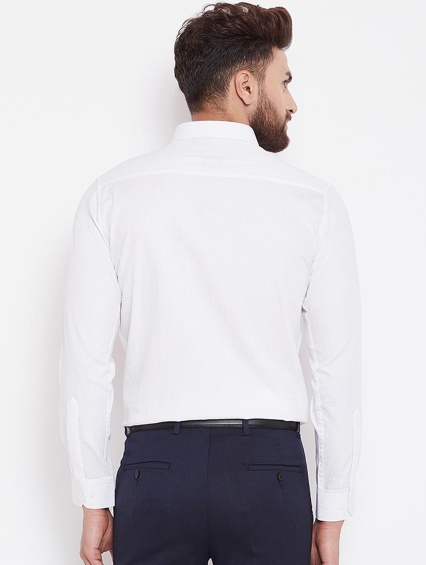 white striped formal shirt - 16570673 - Zoom Image - 3