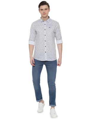 white printed casual shirt - 16570770 - Standard Image - 3