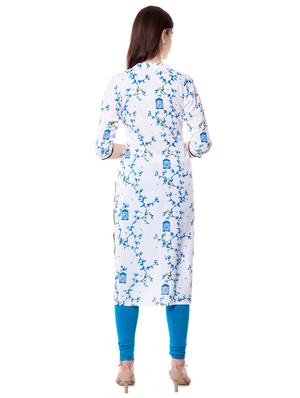printed straight kurta - 16570935 - Standard Image - 3