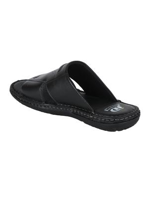 id black leatherette toe separator slippers - 16571514 - Standard Image - 3