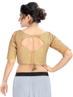 gold embroidered blouse - 16571847 - Standard Image - 3