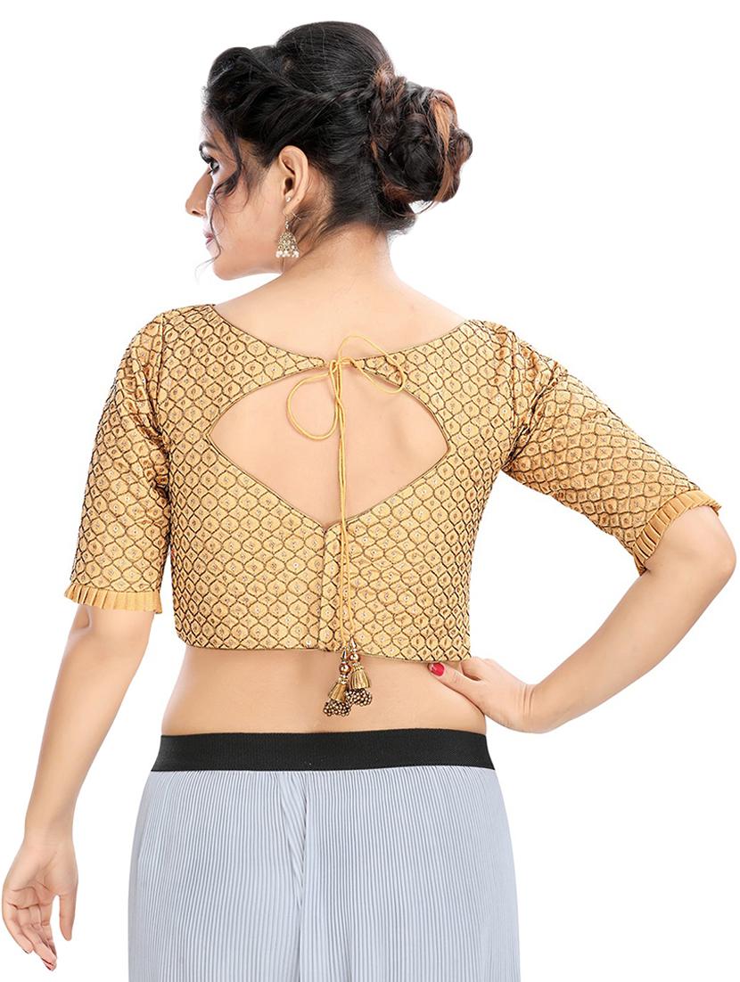 gold embroidered blouse - 16571847 - Zoom Image - 3