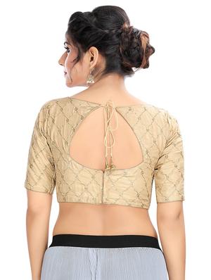 gold embroidered blouse - 16571867 - Standard Image - 3