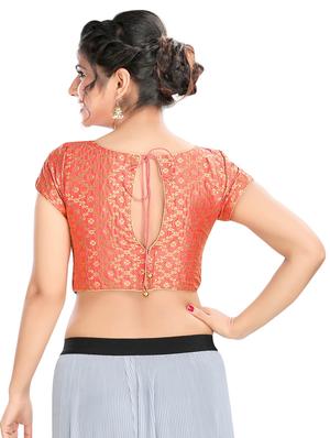 gold brocade blouse - 16571874 - Standard Image - 3