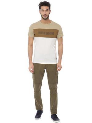 green solid cargo traousers - 16572881 - Standard Image - 3