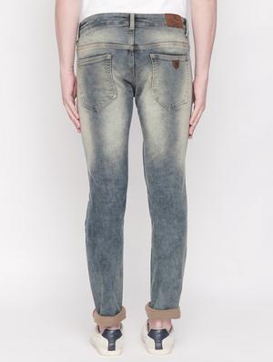 grey heavy washed distressed denim jeans - 16573007 - Standard Image - 3
