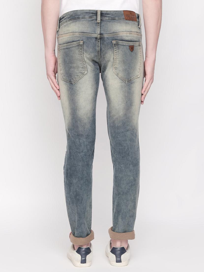 grey heavy washed distressed denim jeans - 16573007 - Zoom Image - 3