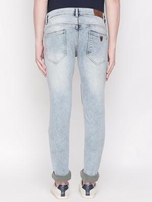 blue heavy washed ripped denim jeans - 16573012 - Standard Image - 3