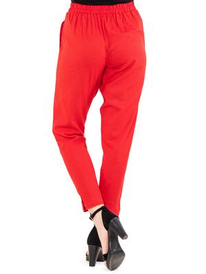 high rise solid trouser - 16573072 - Standard Image - 3