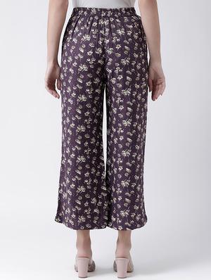 high rise floral trouser - 16573215 - Standard Image - 3