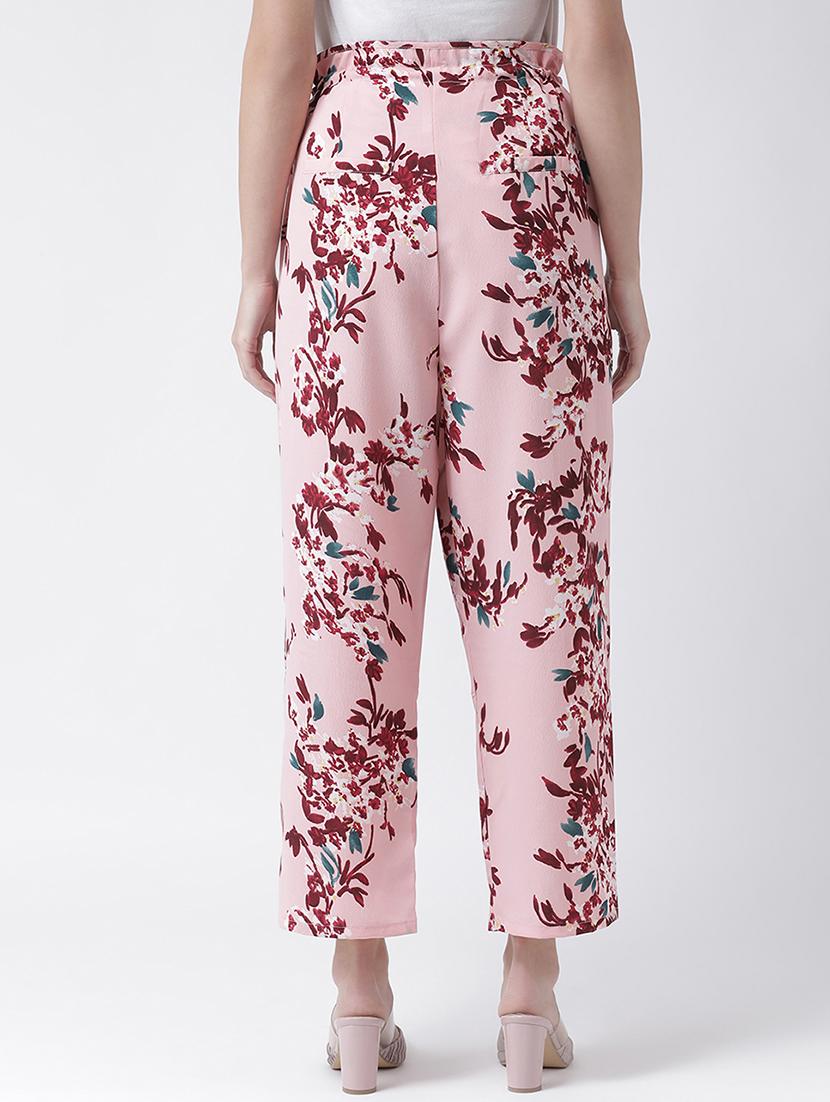 tie up waist floral trouser - 16573217 - Zoom Image - 3
