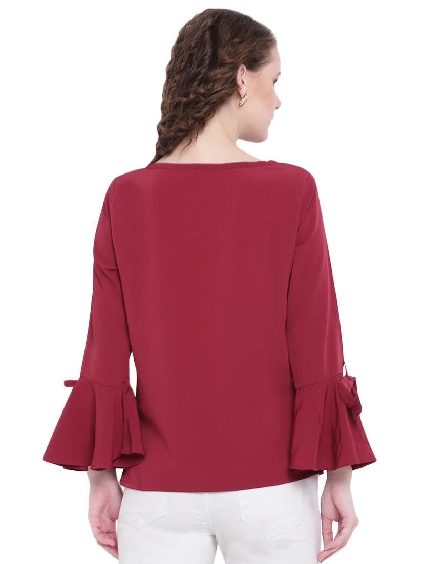 bell sleeved embellished top - 16574005 - Zoom Image - 3