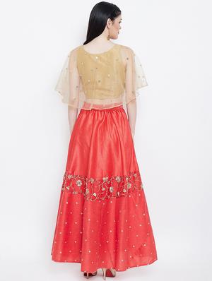 embellished a-line lehenga - 16574401 - Standard Image - 3