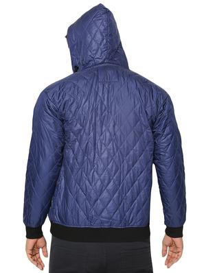blue solid casual jacket - 16574578 - Standard Image - 3
