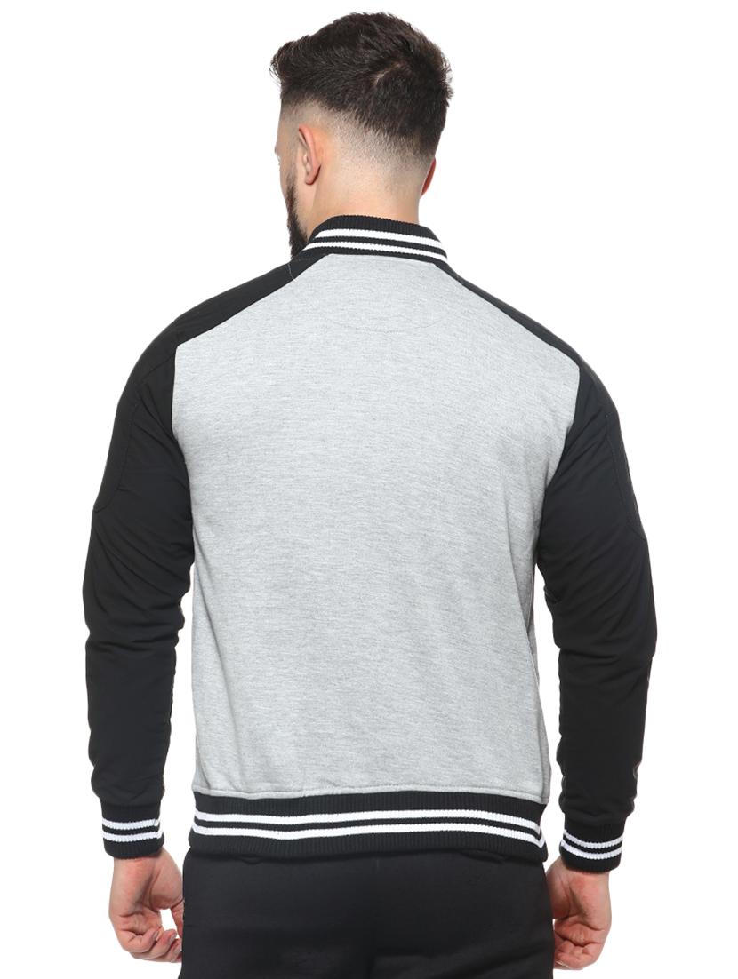grey polyester blend casual jacket - 16574581 - Zoom Image - 3