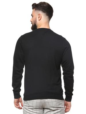 black solid sweatshirt - 16574609 - Standard Image - 3