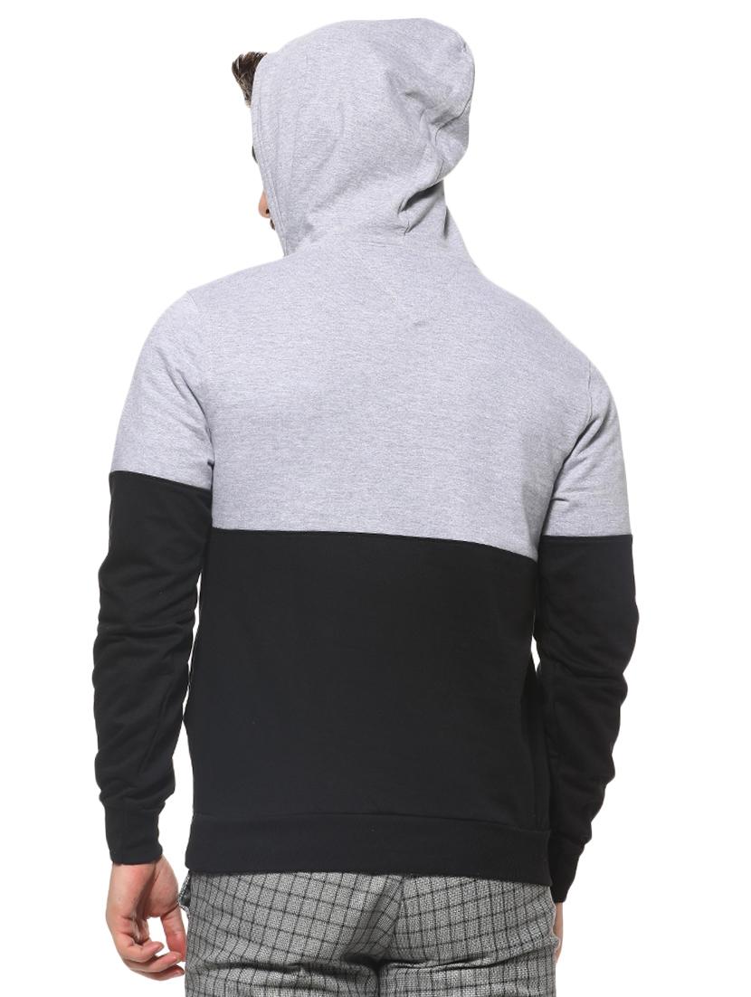 grey color block sweatshirt - 16574610 - Zoom Image - 3