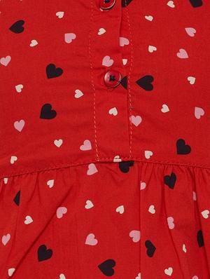 red cotton frock - 16575165 - Standard Image - 3
