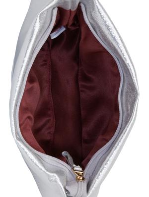 silver leatherette (pu) regular pouch - 16575631 - Standard Image - 3