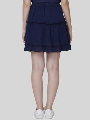 frill detail gathered a-line skirt - 16577104 - Standard Image - 3
