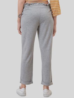 drawstring waist solid trouser - 16577194 - Standard Image - 3