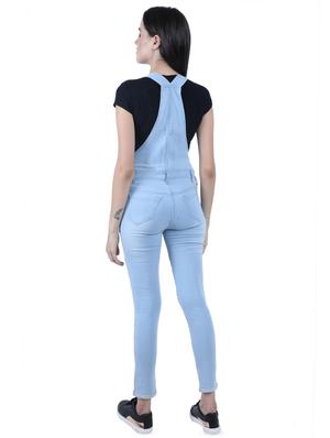 distressed denim dungaree - 16577908 - Standard Image - 3