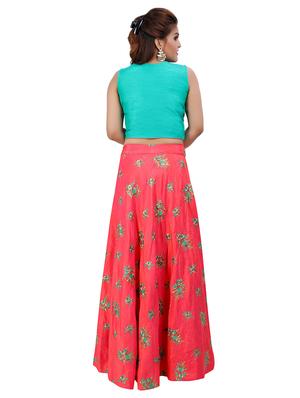 embroidered flared lehenga - 16579050 - Standard Image - 3