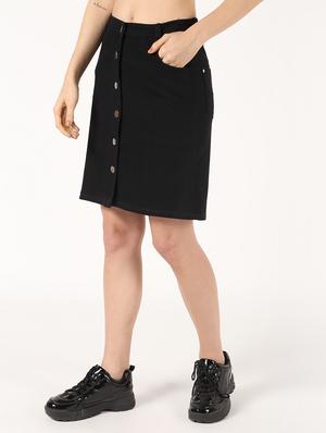 button up straight skirt - 16579498 - Standard Image - 3