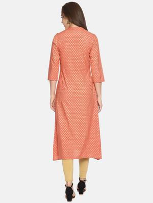 pastel a-line kurta - 16579592 - Standard Image - 3